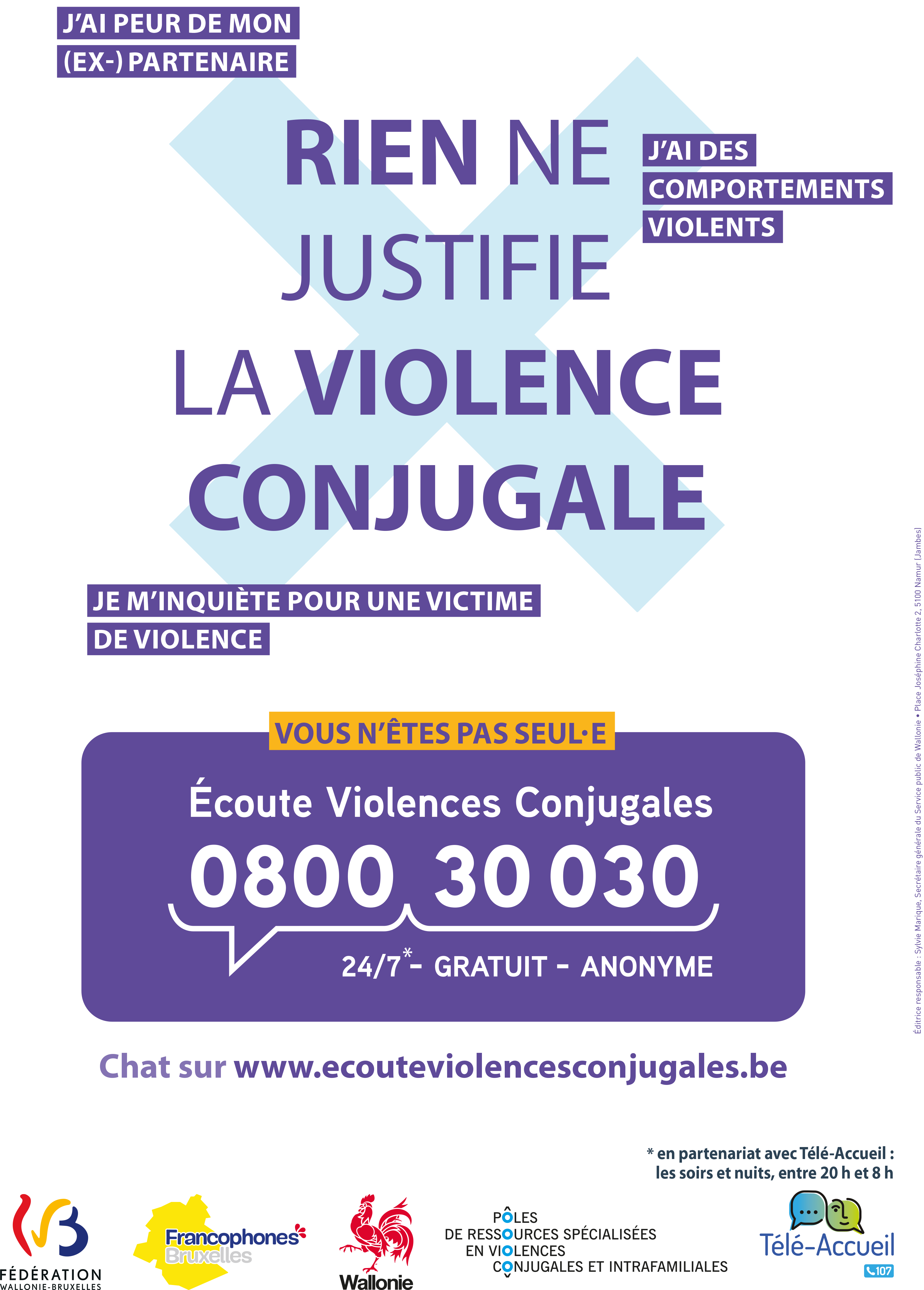 affiche contre la violence